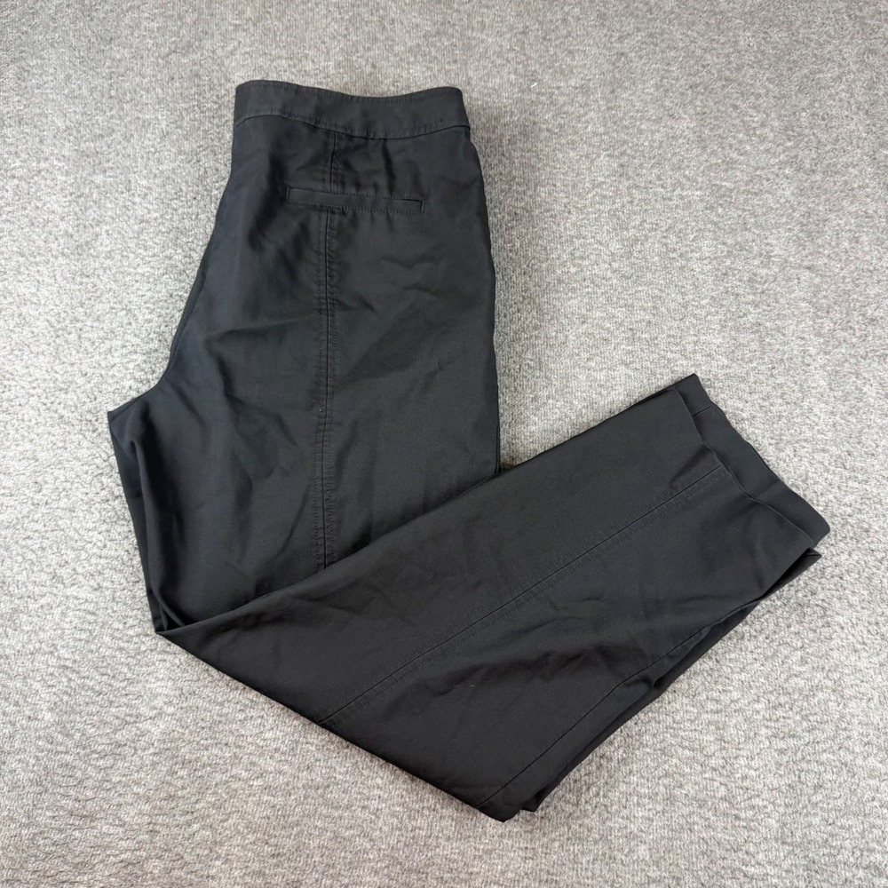 Talbots Heritage Dress Pants Womens 14 Black Straight Leg Trousers